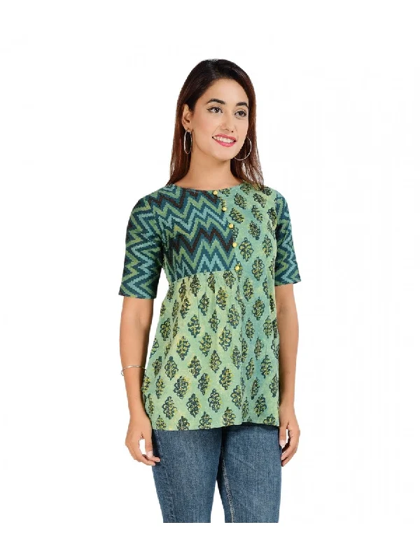 Women's Cotton Floral Print Top  - Noz2Toz