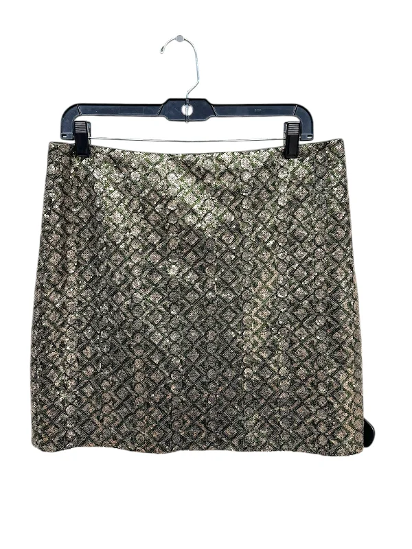 Skirt Mini & Short By Banana Republic In Gold & Green, Size: 10