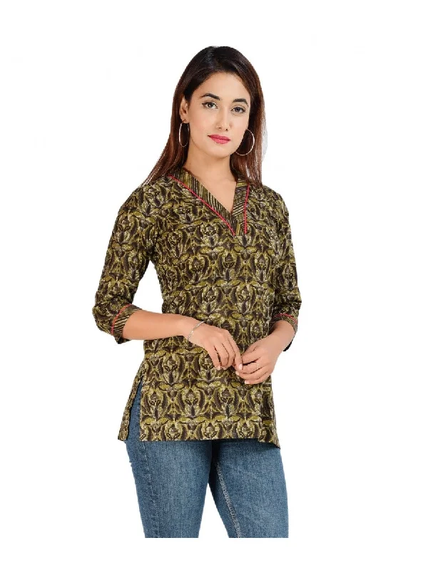 Women's Cotton Printed Top  - Noz2Toz