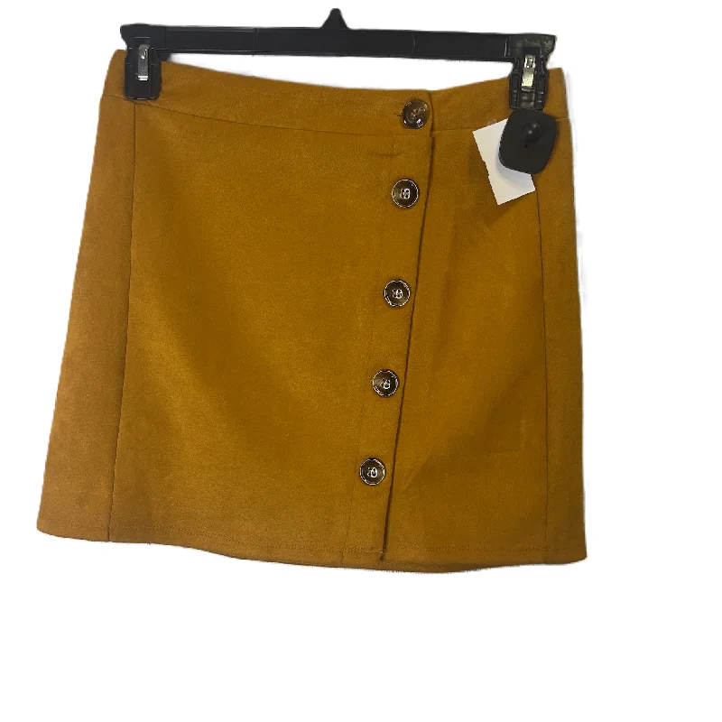 Skirt Mini & Short By Umgee In Yellow, Size: S