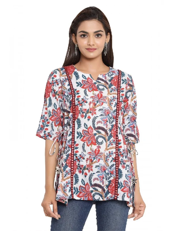 Women's  Cotton Printed Top - Noz2Toz