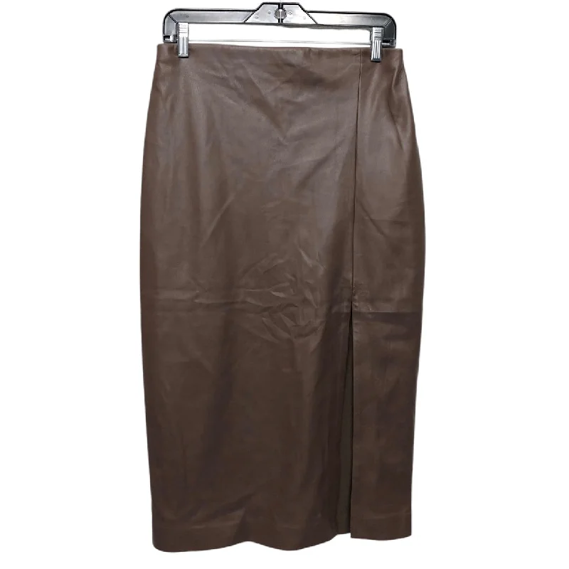 Skirt Midi By Express In Brown, Size: M