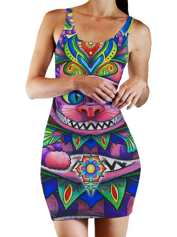 Cheshire Cat Bodycon Mini Dress