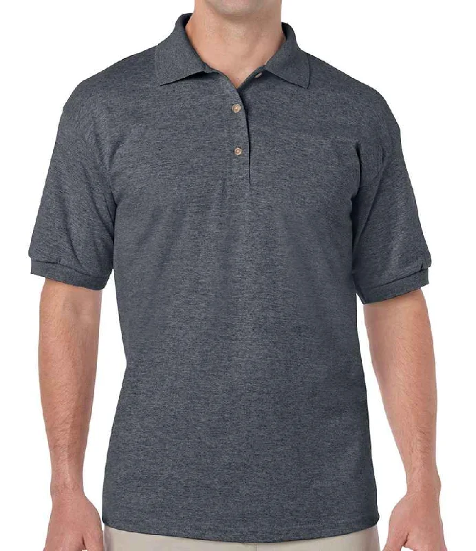 Gildan DryBlend® Jersey Polo Shirt | Dark Heather