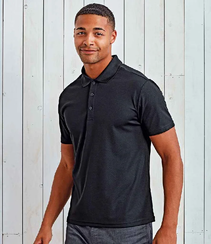 Premier Spun Dyed Recycled Polo Shirt | Black