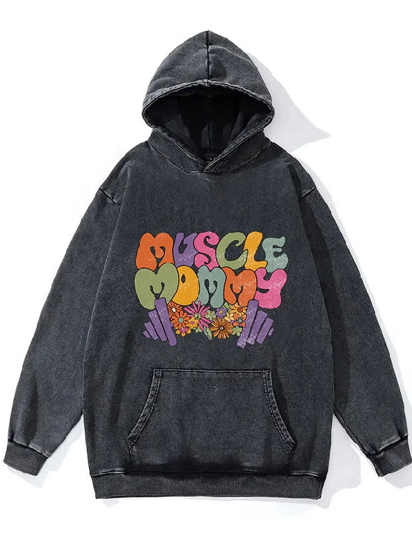 Muscle Mommy Washed Gym Hoodie