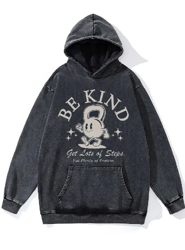 Be Kind Washed Gym Hoodie