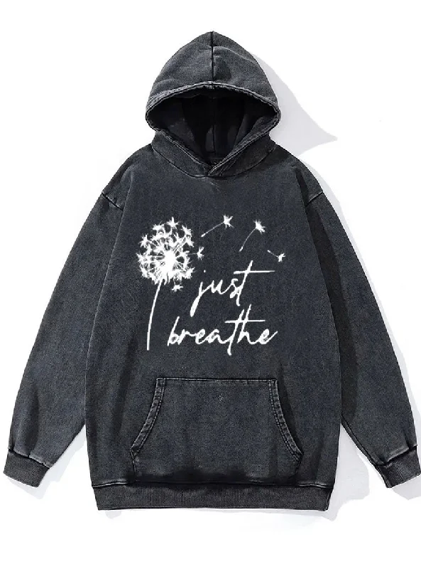 Just Breathe Washed Gym Hoodie