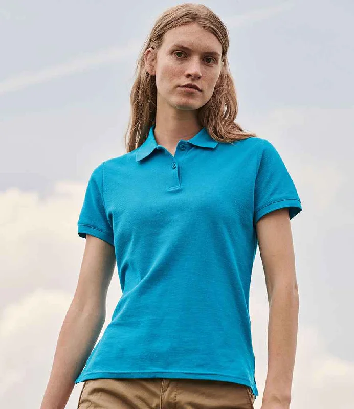 Fruit of the Loom Lady-Fit Premium Cotton Piqué Polo Shirt | Azure