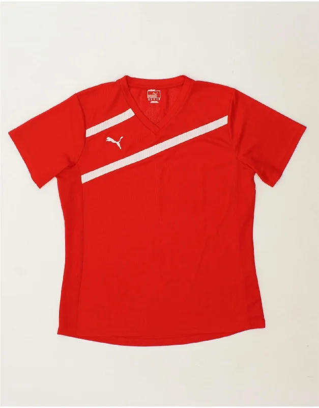 PUMA Womens T-Shirt Top UK 18 XL Red