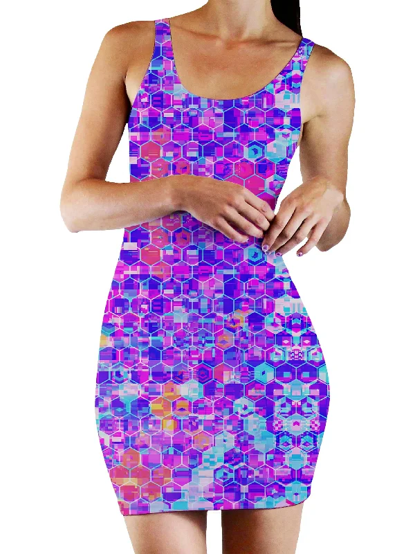 Blocks Of Life Bodycon Mini Dress