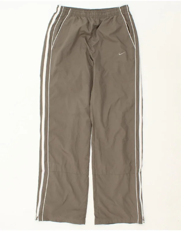 NIKE Womens Tracksuit Trousers UK 8/10 Small Grey Polyester