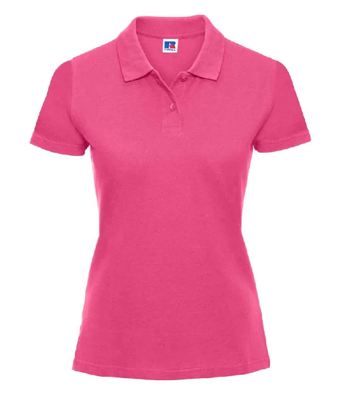 Russell Ladies Classic Cotton Piqué Polo Shirt | Fuchsia