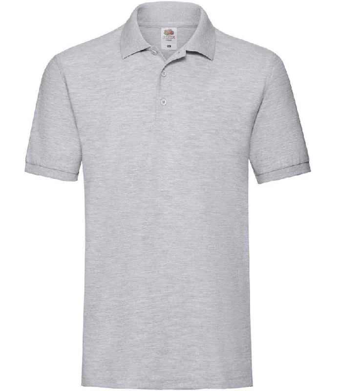 Fruit of the Loom Premium Cotton Piqué Polo Shirt | Athletic Heather