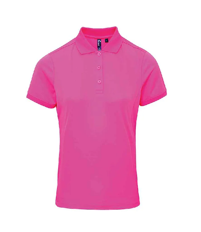 Premier Ladies Coolchecker® Piqué Polo Shirt | Neon Pink