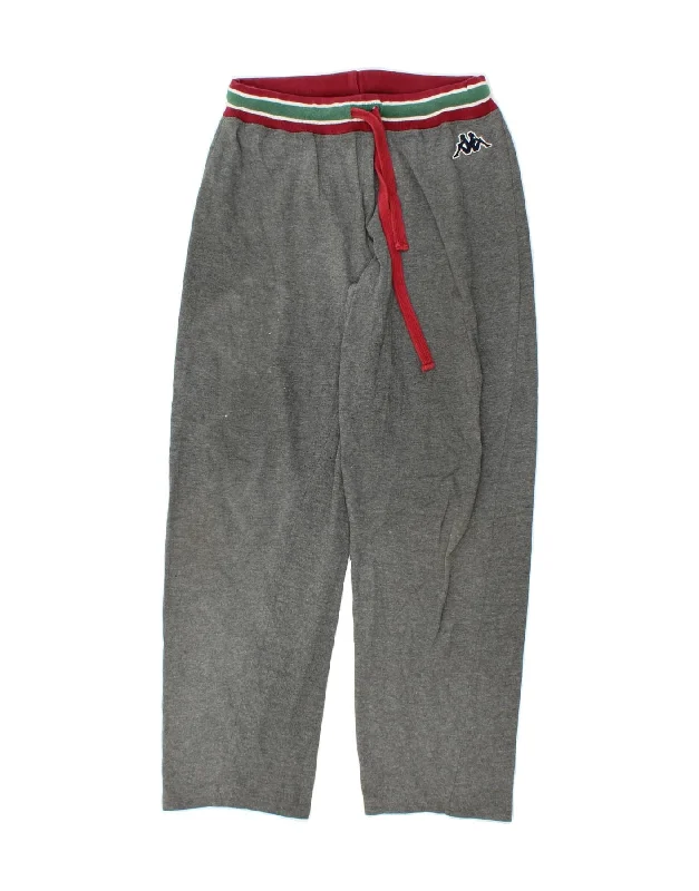 KAPPA Womens Tracksuit Trousers UK 10 Small  Grey Cotton