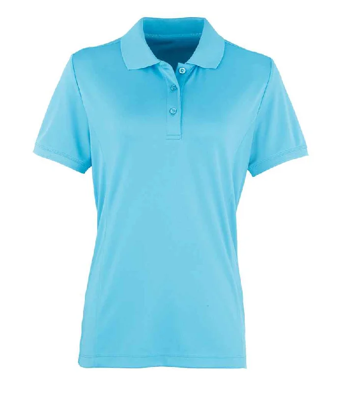 Premier Ladies Coolchecker® Piqué Polo Shirt | Turquoise Blue