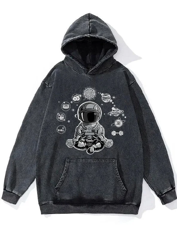 fitness astronaut WASHED GYM HOODIE