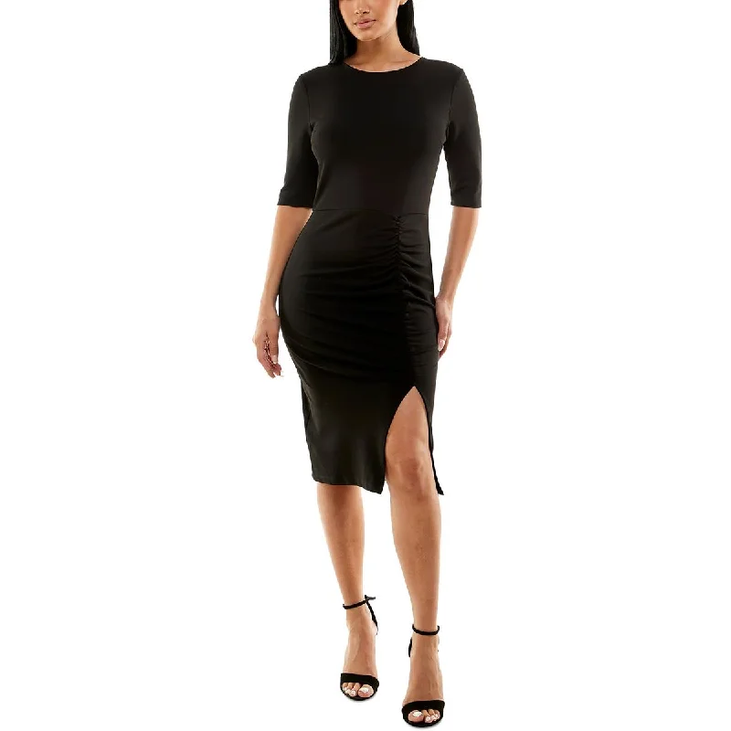 B. Darlin Womens Juniors Ruched  Bodycon Dress