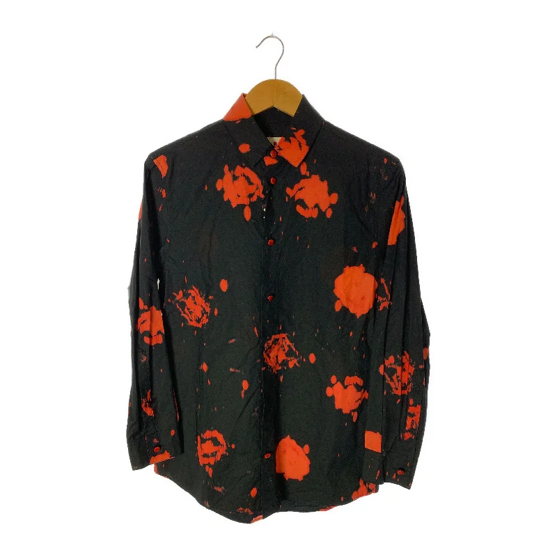 MARNI/LS Shirt/38/BLK/Cotton/All Over Print