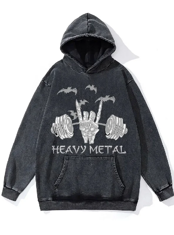 Heavy Metal Washed Gym Hoodie