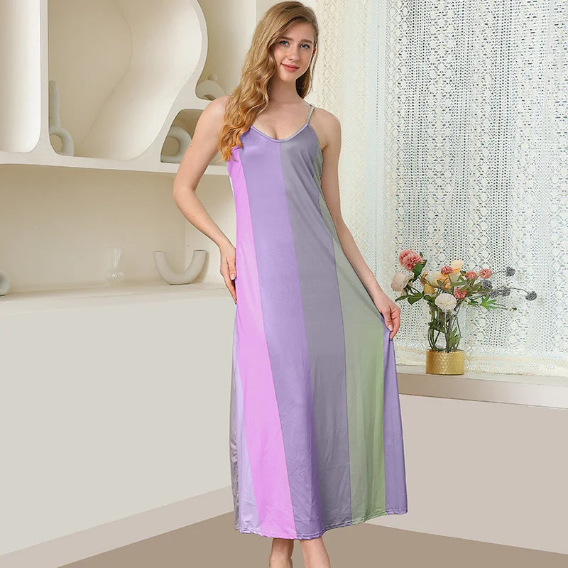 Casual Rainbow Summer Tank Top Long Dresses