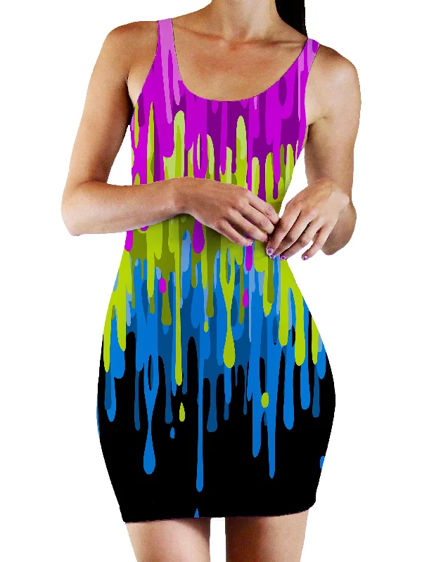 Drip Bodycon Mini Dress