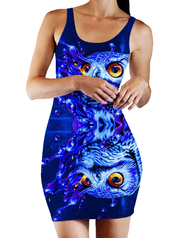 Lucid Owl Bodycon Mini Dress