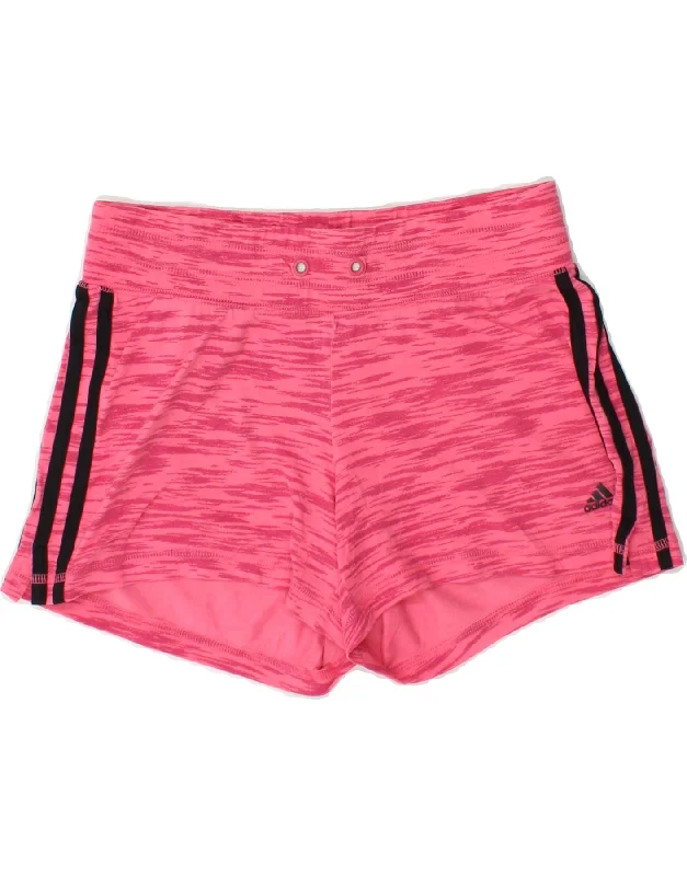 ADIDAS Womens Climalite Sport Shorts UK 8/10 Small  Pink Polyester