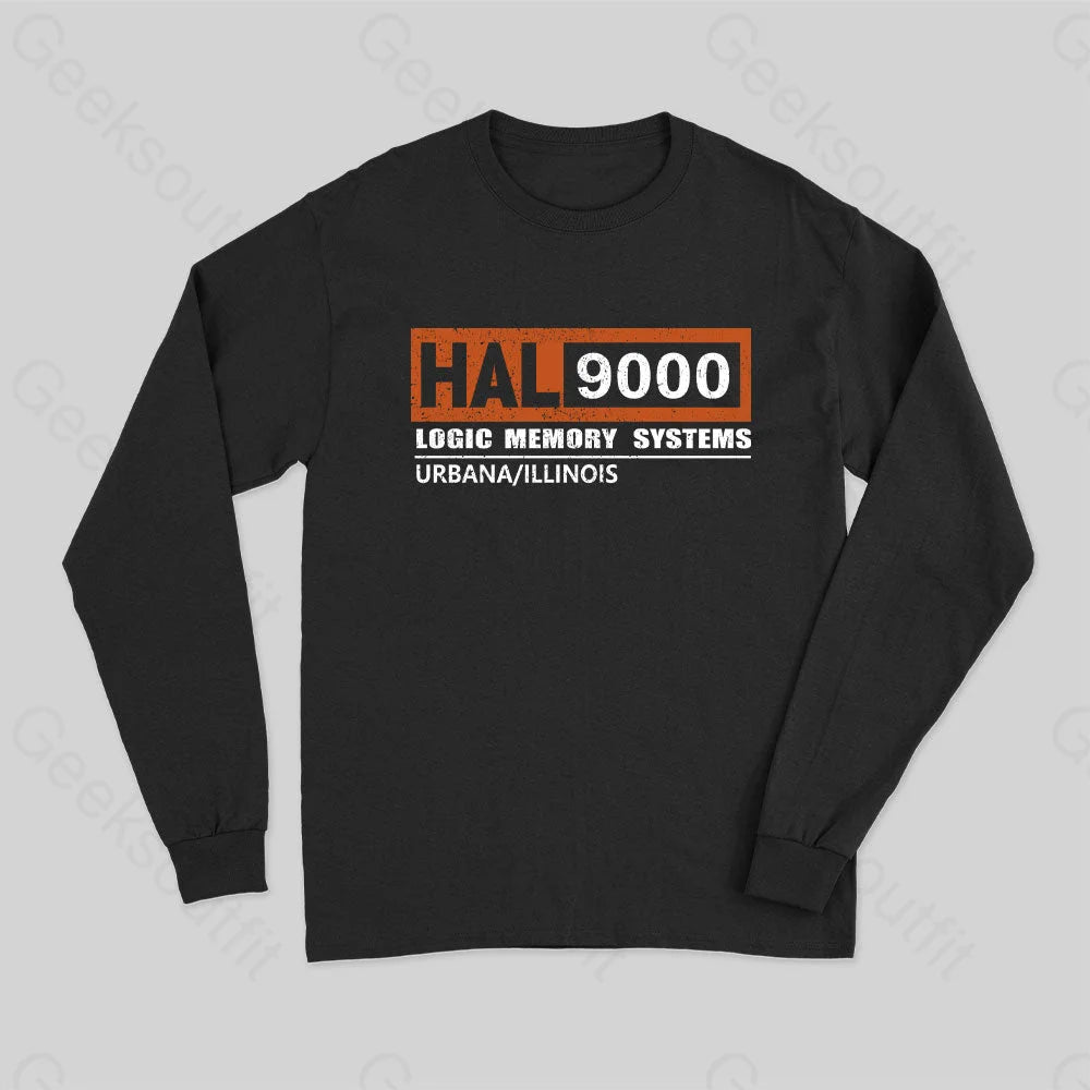 HAL 9000, distressed Long Sleeve T-Shirt