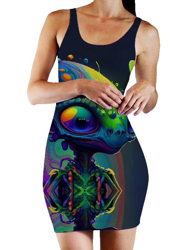 Friendly Visitors Bodycon Mini Dress