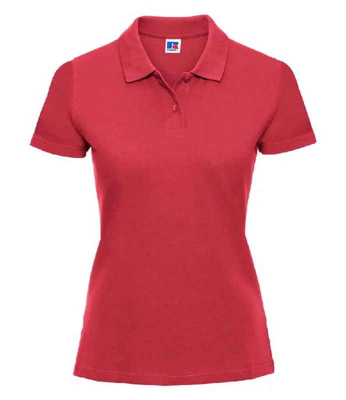 Russell Ladies Classic Cotton Piqué Polo Shirt | Classic Red