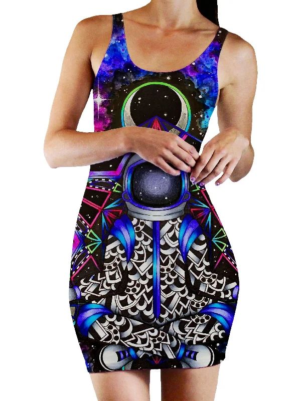 Cosmonaut Bodycon Mini Dress