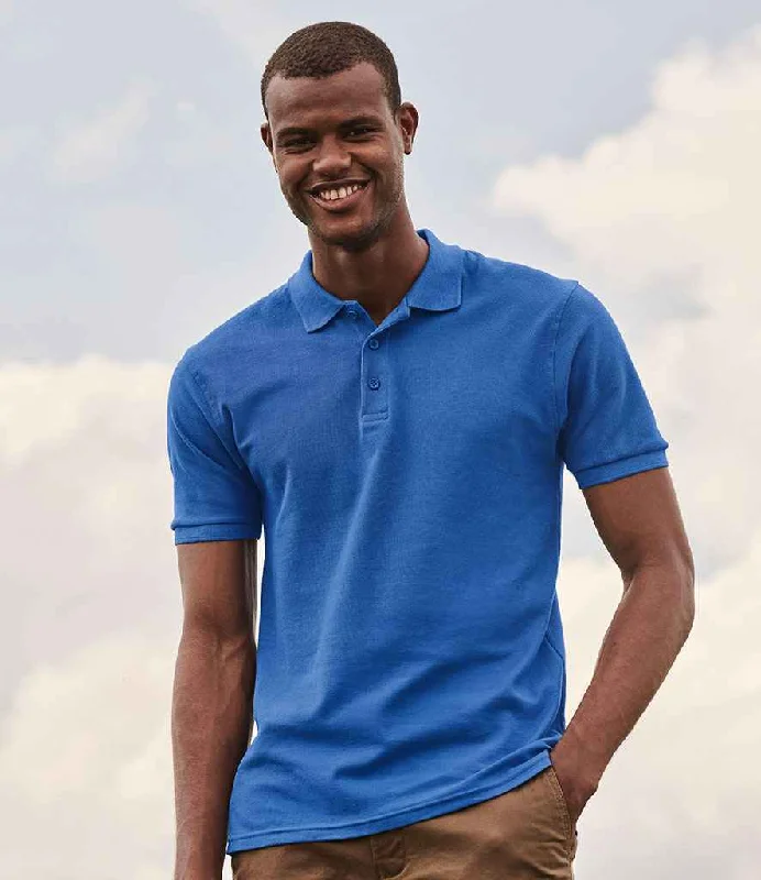 Fruit of the Loom Premium Cotton Piqué Polo Shirt | Royal Blue