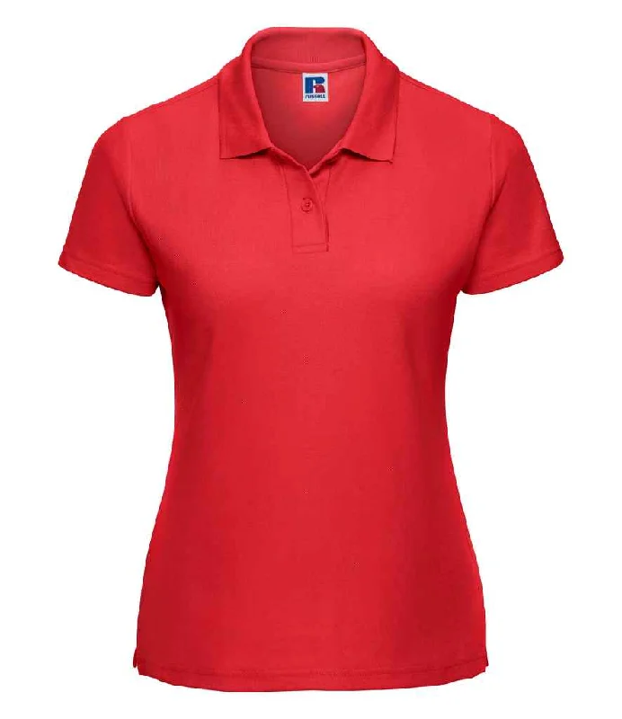 Russell Ladies Classic Poly/Cotton Piqué Polo Shirt | Bright Red