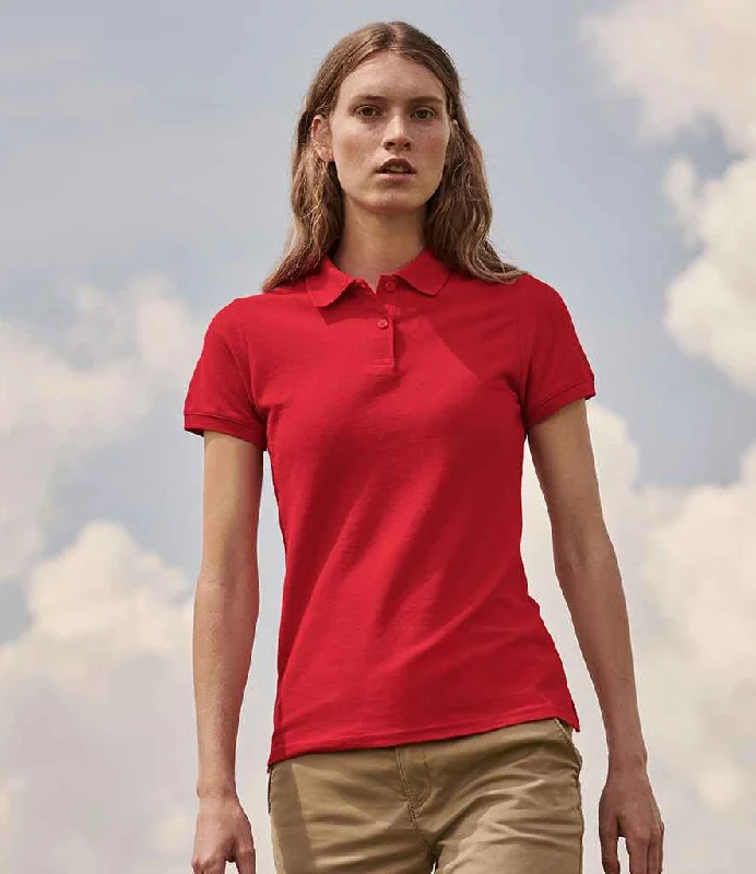 Fruit of the Loom Lady Fit Piqué Polo Shirt | Red