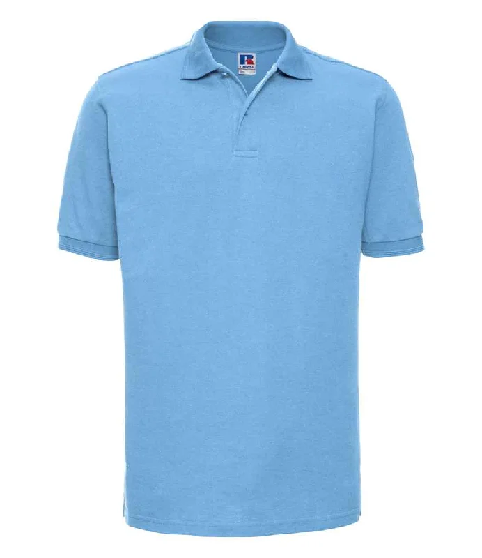 Russell Hardwearing Poly/Cotton Piqué Polo Shirt | Sky Blue