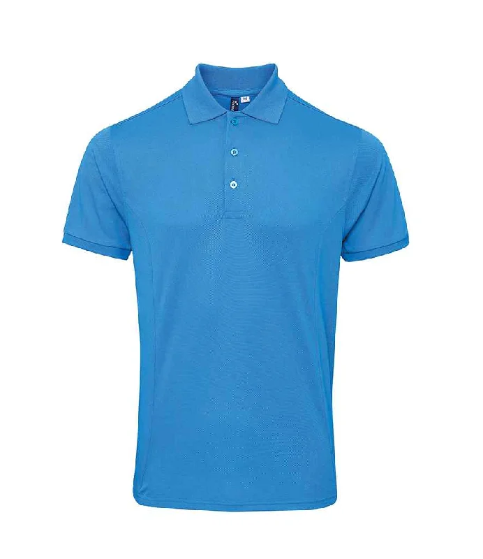 Premier Coolchecker® Plus Piqué Polo Shirt | Turquoise Blue