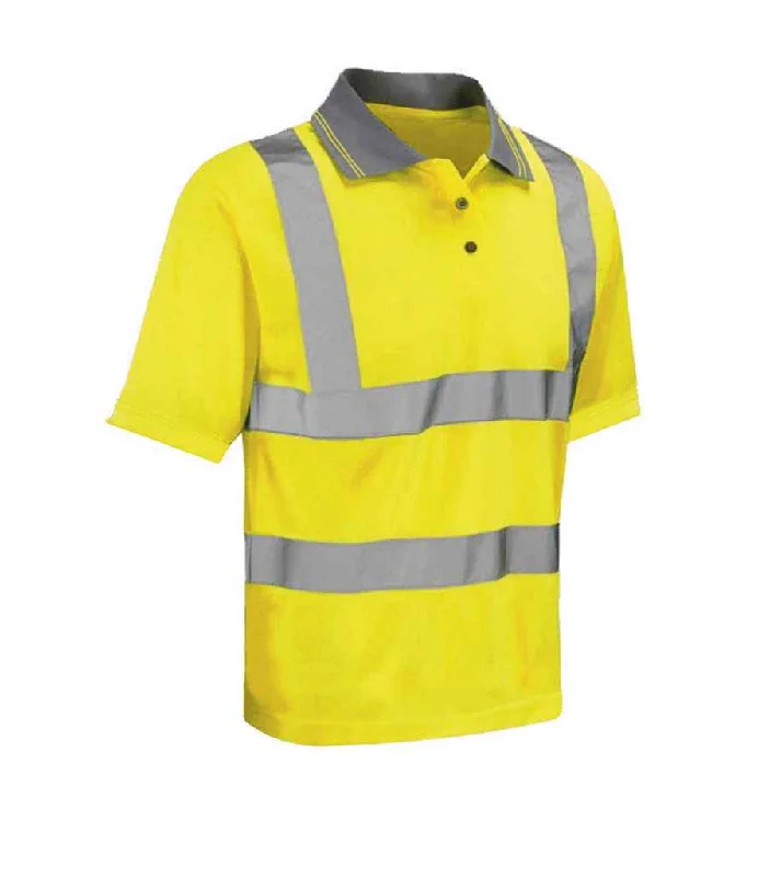 Warrior Daytona Hi-Vis Polo Shirt | Fluorescent Yellow