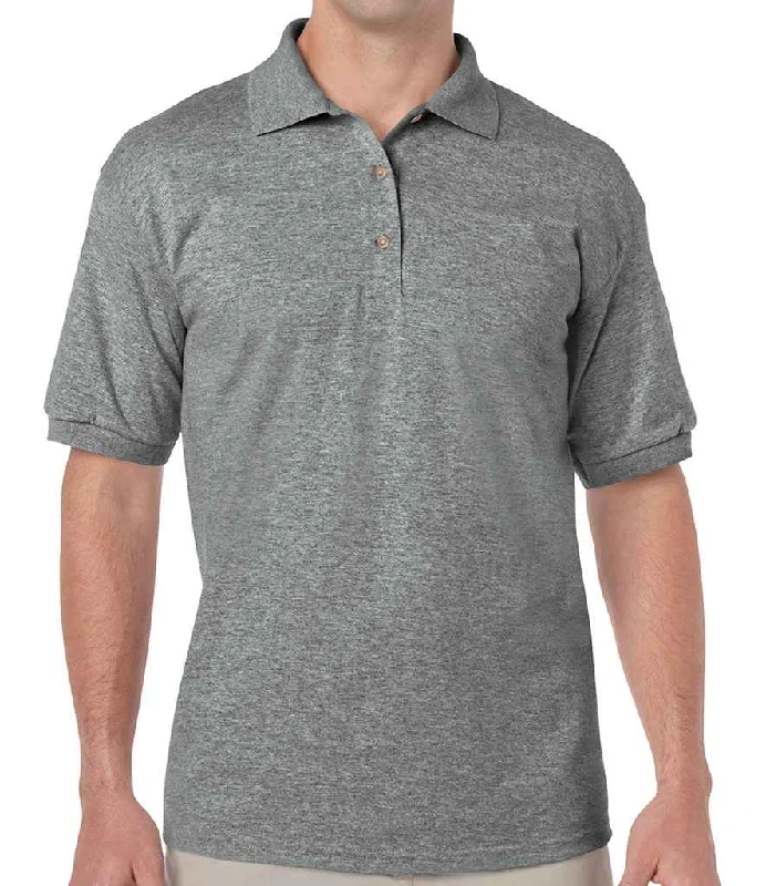 Gildan DryBlend® Jersey Polo Shirt | Graphite Heather