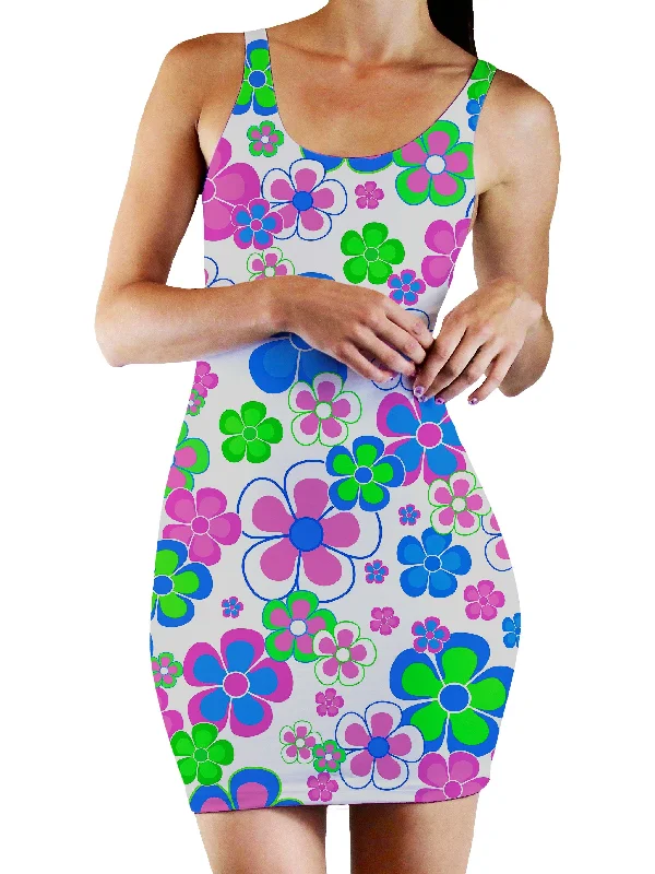 Spring in Bloom Bodycon Mini Dress