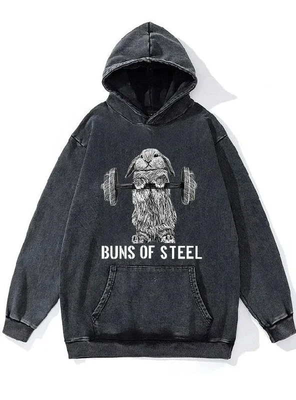 Buns of Steel WASHED GYM HOODIE