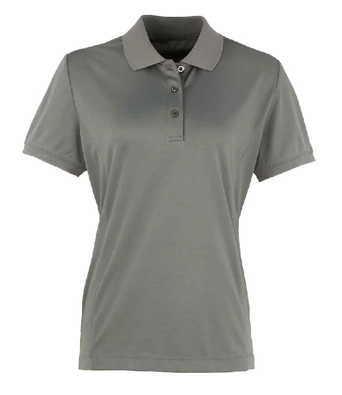 Premier Ladies Coolchecker® Piqué Polo Shirt | Dark Grey