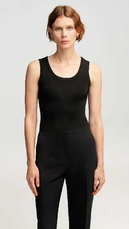 Benson Tank in Matte Jersey | Black