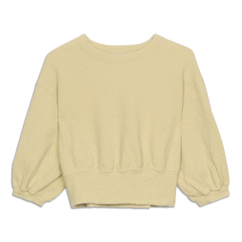 Textured Crewneck Pullover - Resale