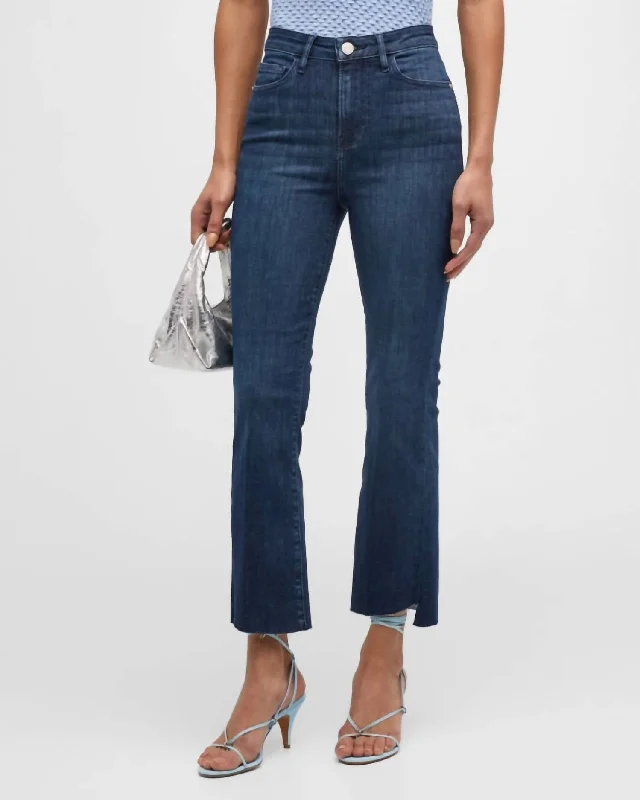 Le Crop Mini Boot Cascade Hem Jeans In Calvin