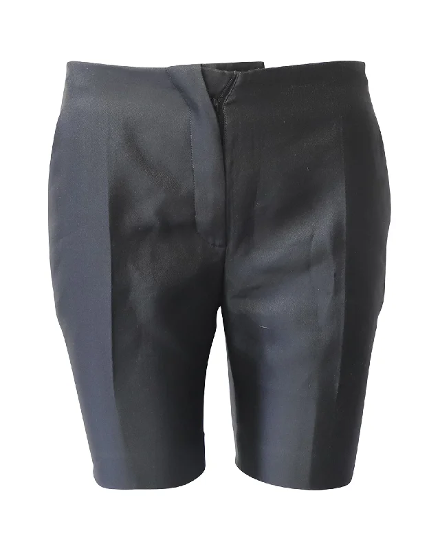 Prada Tapered Shorts in Black Polyester