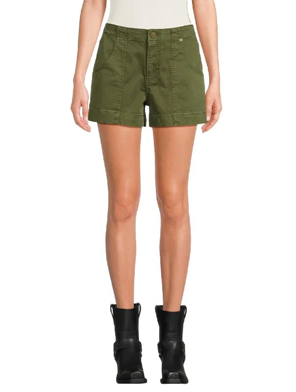 Utility Shorts In Hunter Green