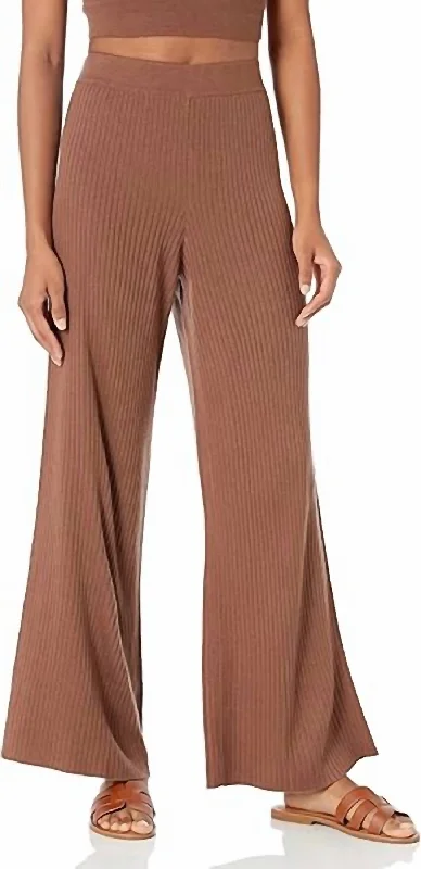 Women's Letting Things Flow Pants In Dark Mauve