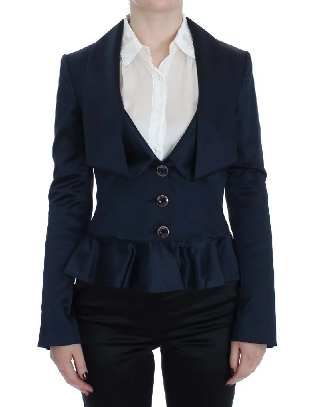 Exte  Three Button Single Breasted Blazer Women's Jacket